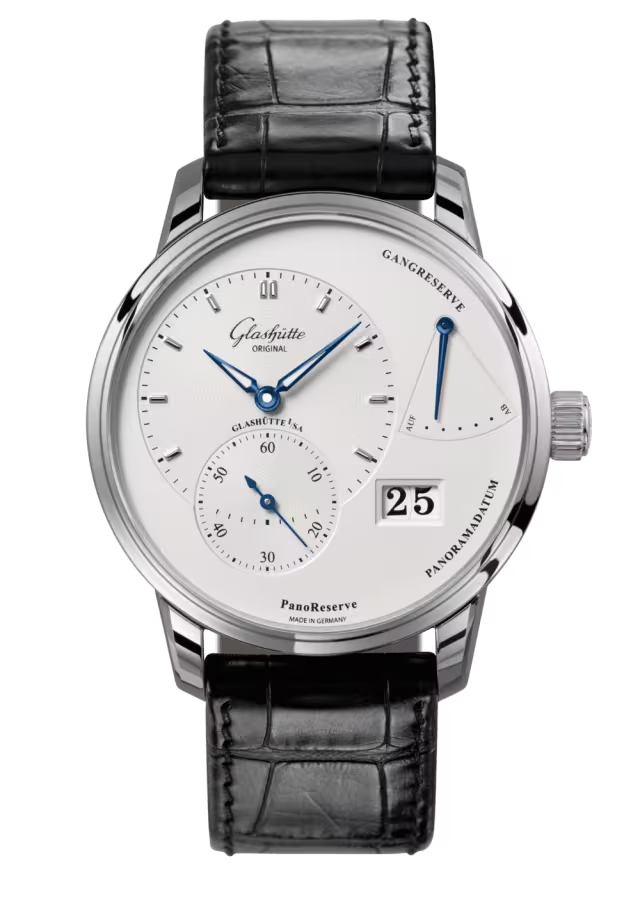 Glashutte Original Pano PanoReserve Stainless steel Men's Watch - Premium Luxury Product