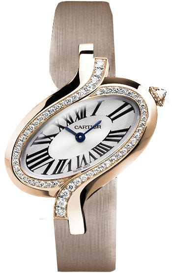 Cartier Delices Quartz Small 18K Rose Gold & Diamonds Lady's Watch - Premium Luxury Product
