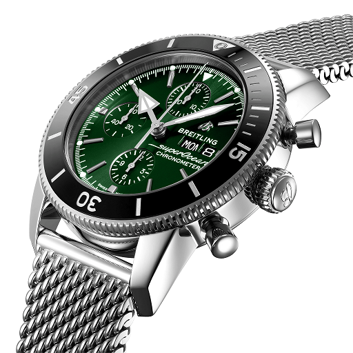 Breitling Superocean Heritage Chrongraph Stainless Steel  Men's Watch - Premium Luxury Product