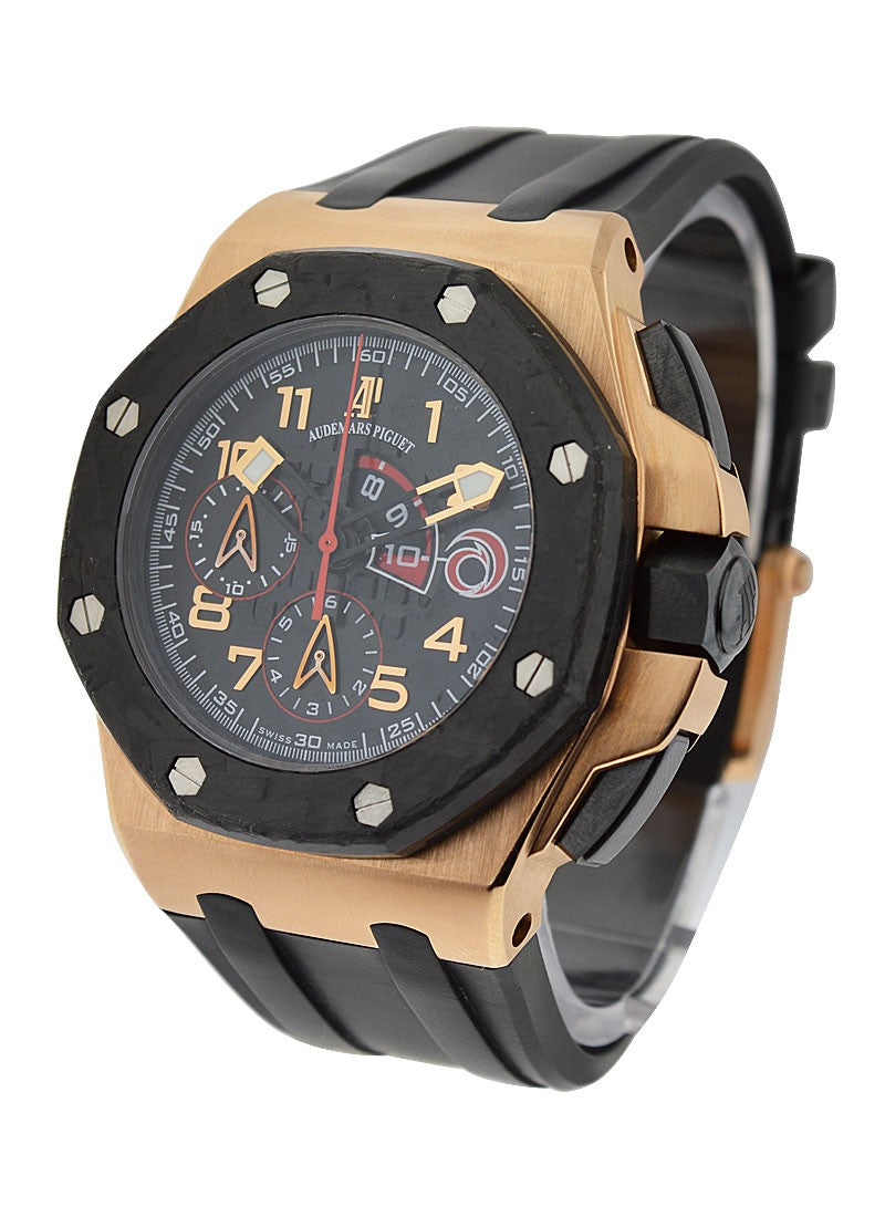 Audemars Piguet Royal Oak Offshore Alinghi Team Chronograph 18K Rose Gold & Forged Carbon Men's Watch - Premium Luxury Product