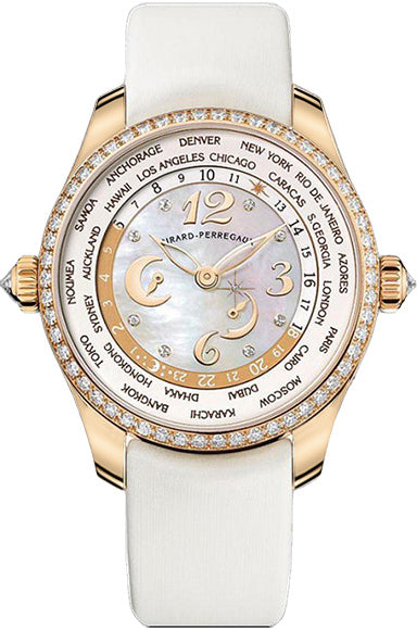 Girard Perregaux WW.TC 18K Rose Gold & Diamonds Lady's Watch - Premium Luxury Product