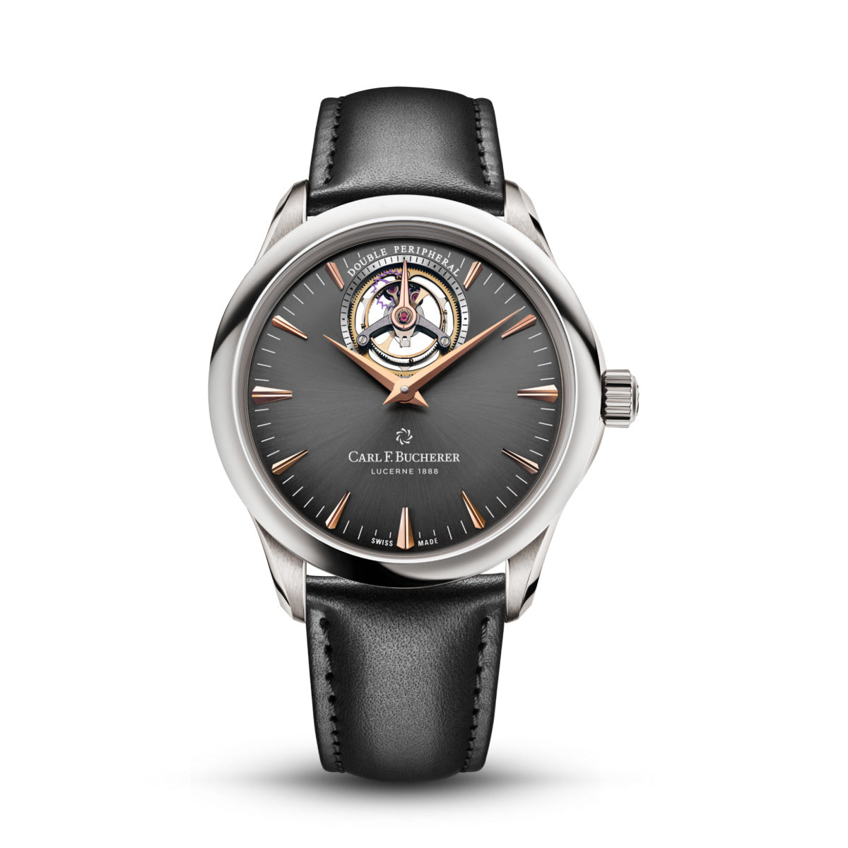 Carl F. Bucherer Manero Tourbillon  18 K White gold Men's Watch - Premium Luxury Product