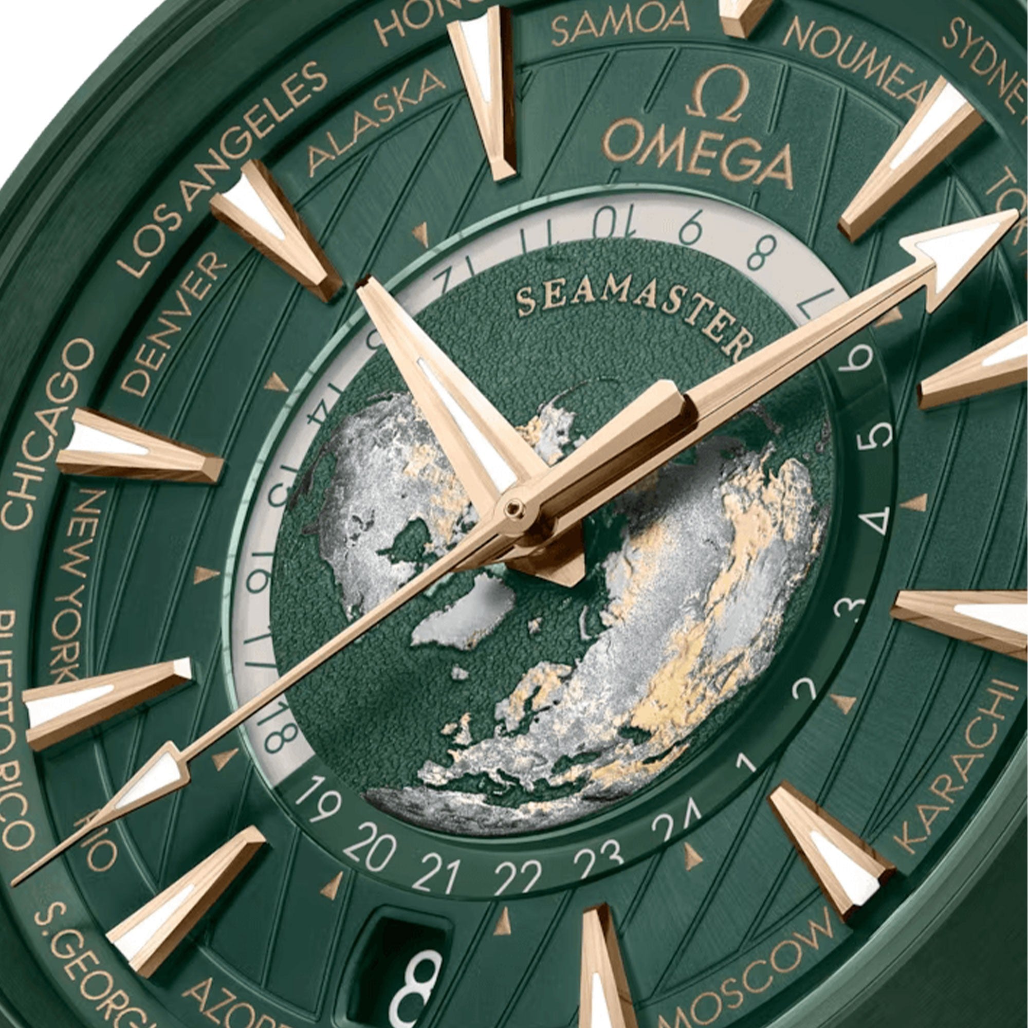 Omega Seamaster Aqua Terra GMT Chronometer Stainless steel &amp; Ceramic Men's Watch - Premium Luxury Product