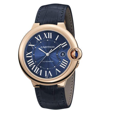 Cartier Ballon Bleu 42 mm 18K Rose Gold Men's Watch - Premium Luxury Product