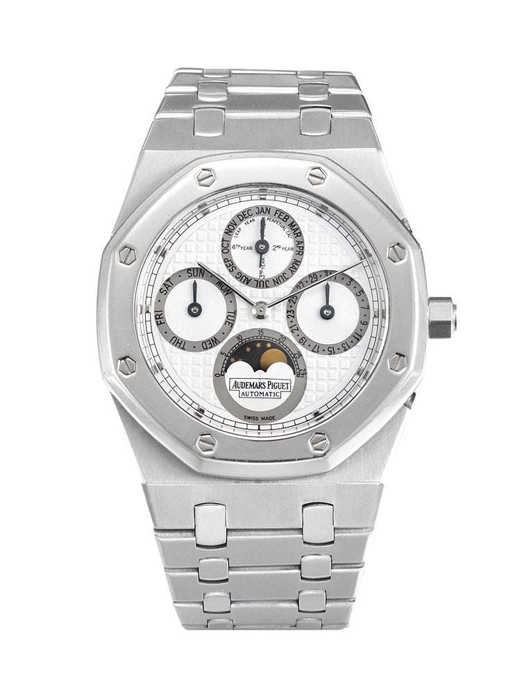 Audemars Piguet Royal Oak  Perpetual Calendar Stainless steel & Platinum Men's Watch - Premium Luxury Product