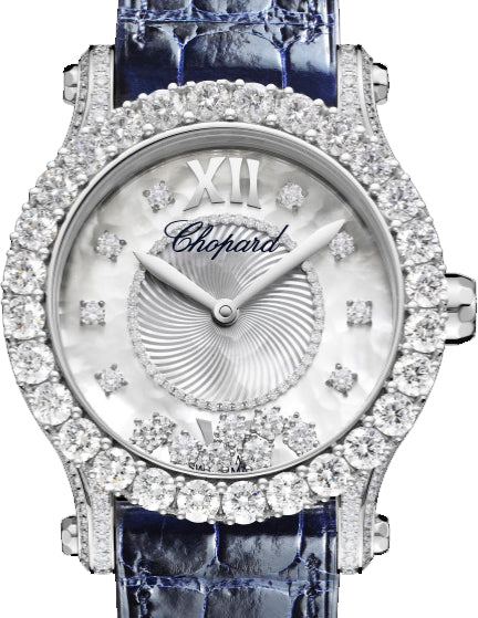 Chopard Happy Sport Joaillerie Ethical 18K White Gold & Diamonds Ladies Watch - Premium Luxury Product