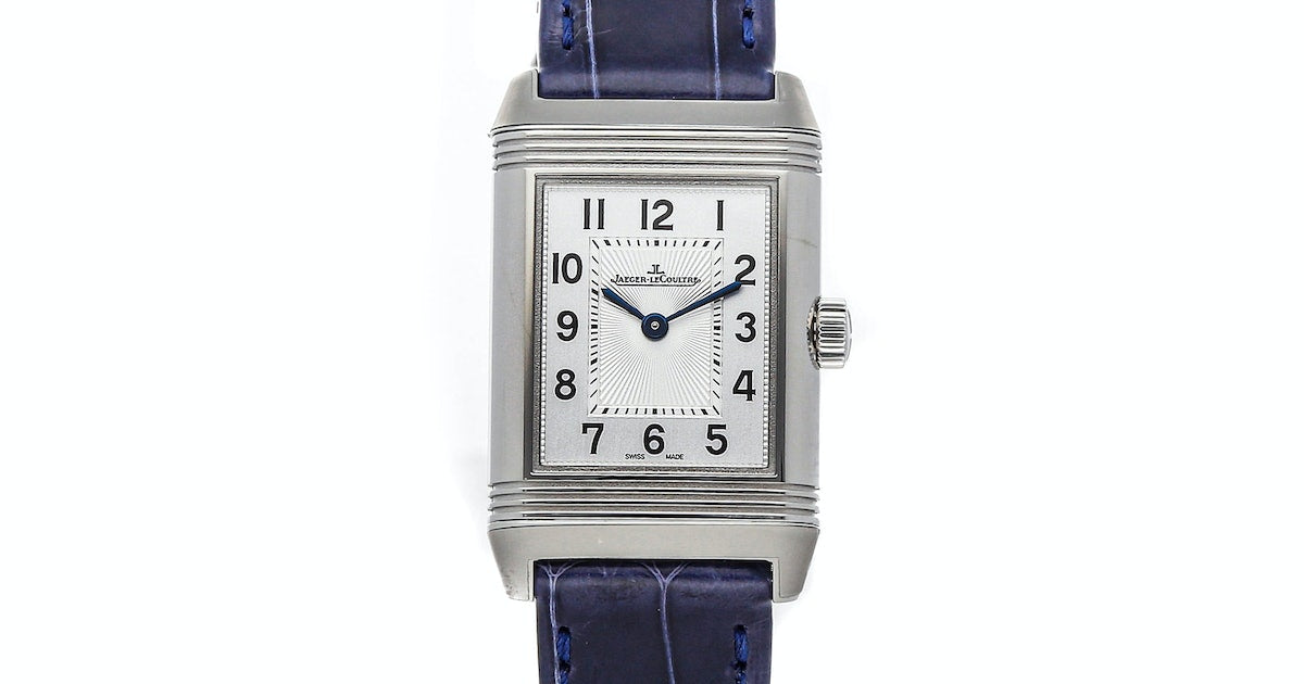 Jaeger-Lecoultre Reverso Classic Duetto Stainless steel & Diamonds Lady's Watch - Premium Luxury Product