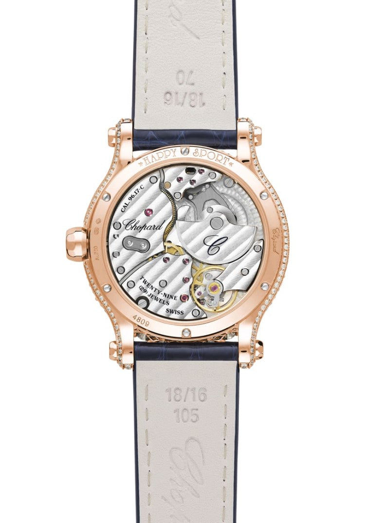 Chopard Happy Sport Joaillerie Ethical 18K Rose Gold & Diamonds Ladies Watch - Premium Luxury Product
