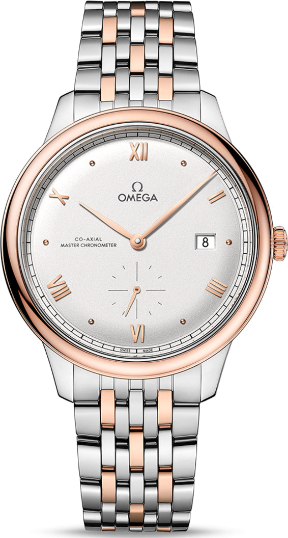 Omega De ville Prestige Stainless steel & 18K Sedna™ Gold Men's Watch - Premium Luxury Product