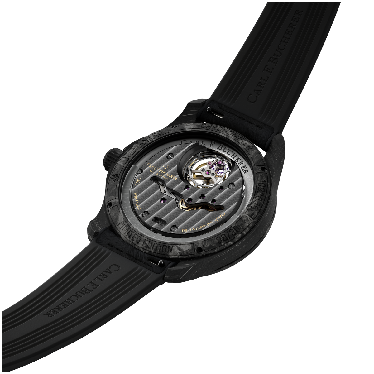 Carl F. Bucherer Manero Tourbillon Carbon Limited Edition Men's Watch - Premium Luxury Product