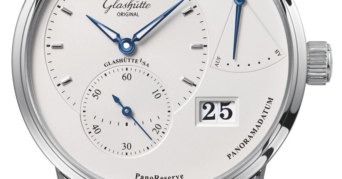 Glashutte Original Pano PanoReserve Stainless steel Men's Watch - Premium Luxury Product