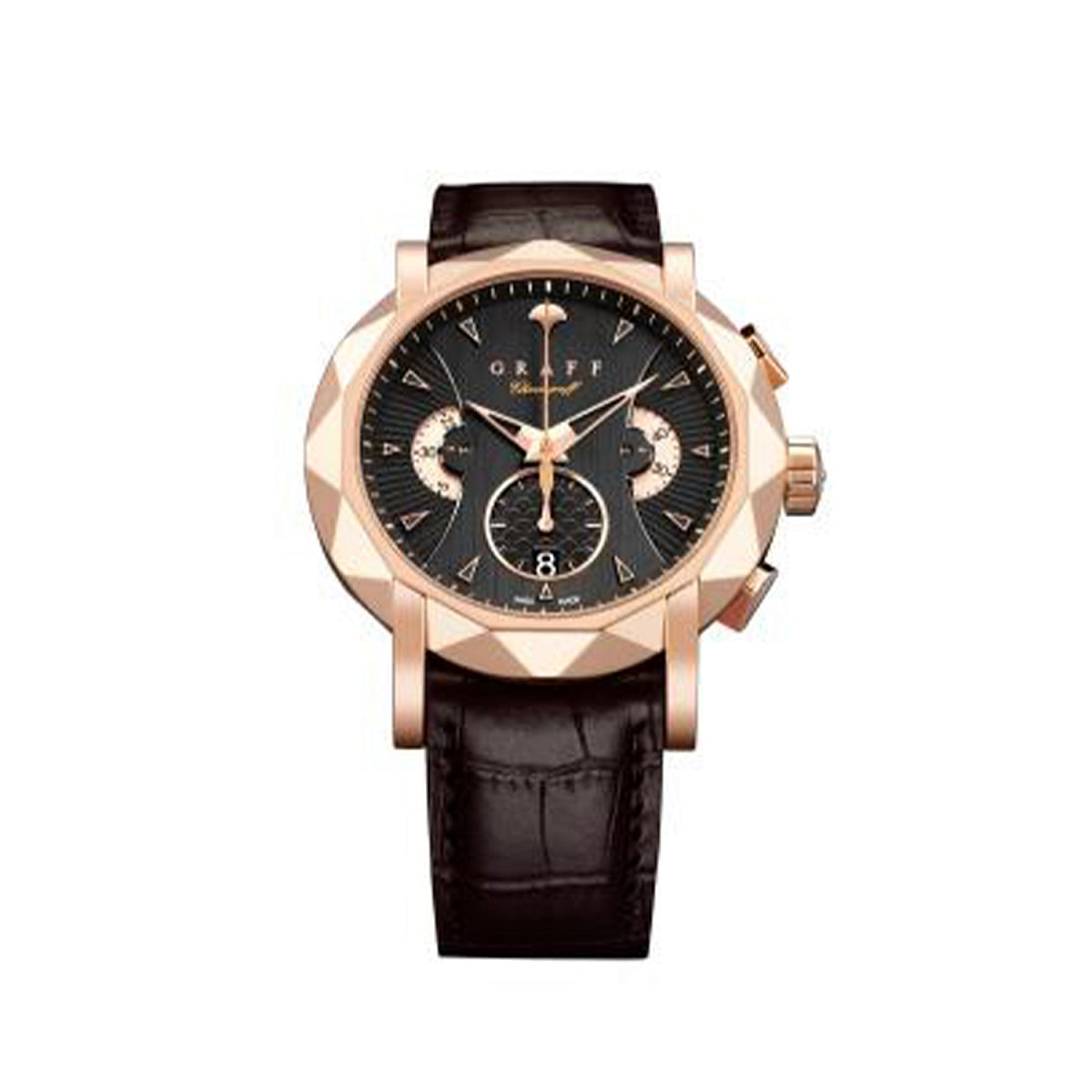 Graff Sport ChronoGraff Chronograph 18K Rose Gold Men's Watch - Premium Luxury Product
