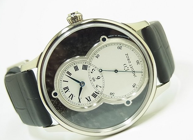 Jaquet Droz Grande Seconde Circled 18K White Gold Mens Watch