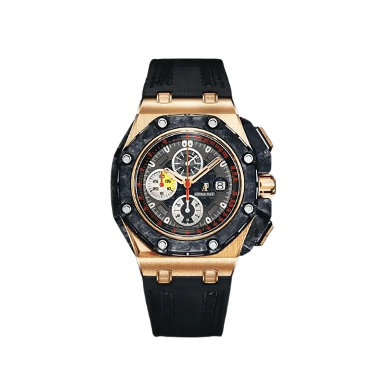 Audemars Piguet Royal Oak Offshore Grand Prix Chronograph 18K Rose Gold & Carbon Men's Watch - Premium Luxury Product