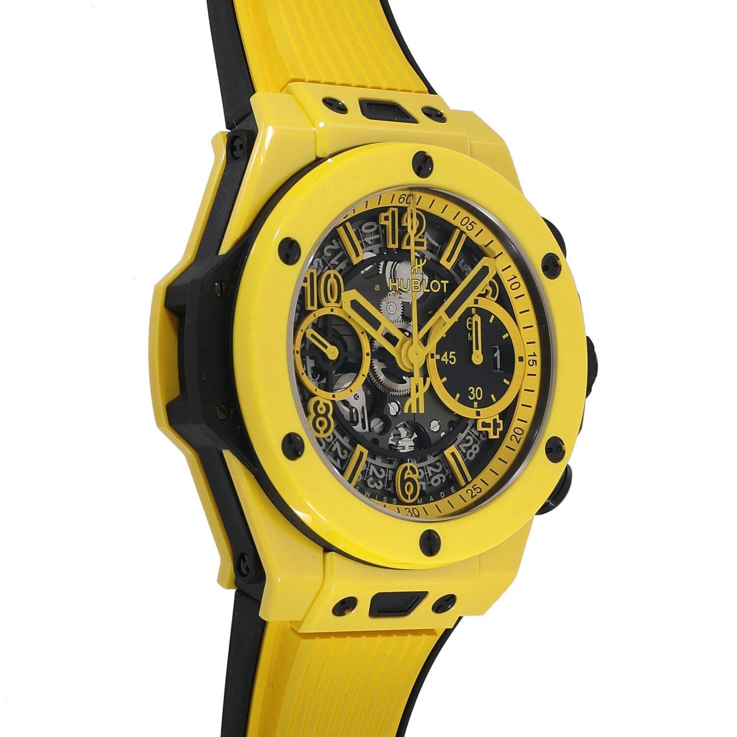 Hublot Big Bang Unico Yellow Magic Chronograph Polished Yellow Ceramic Men's Watch - Premium Luxury Product