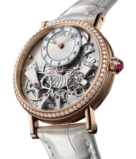 Breguet Tradition 18K Rose Gold & Diamonds Lady's Watch - Premium Luxury Product