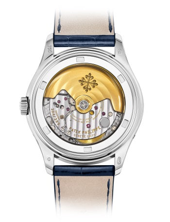 Patek Philippe Complications Annual Calendar Moonphase 18k White Gold & Diamonds Men's Watch