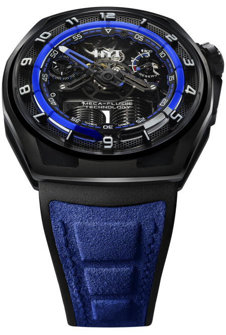 HYT  Hastroid Supernova Blue Titanium & Carbon Men's Watch - Premium Luxury Product