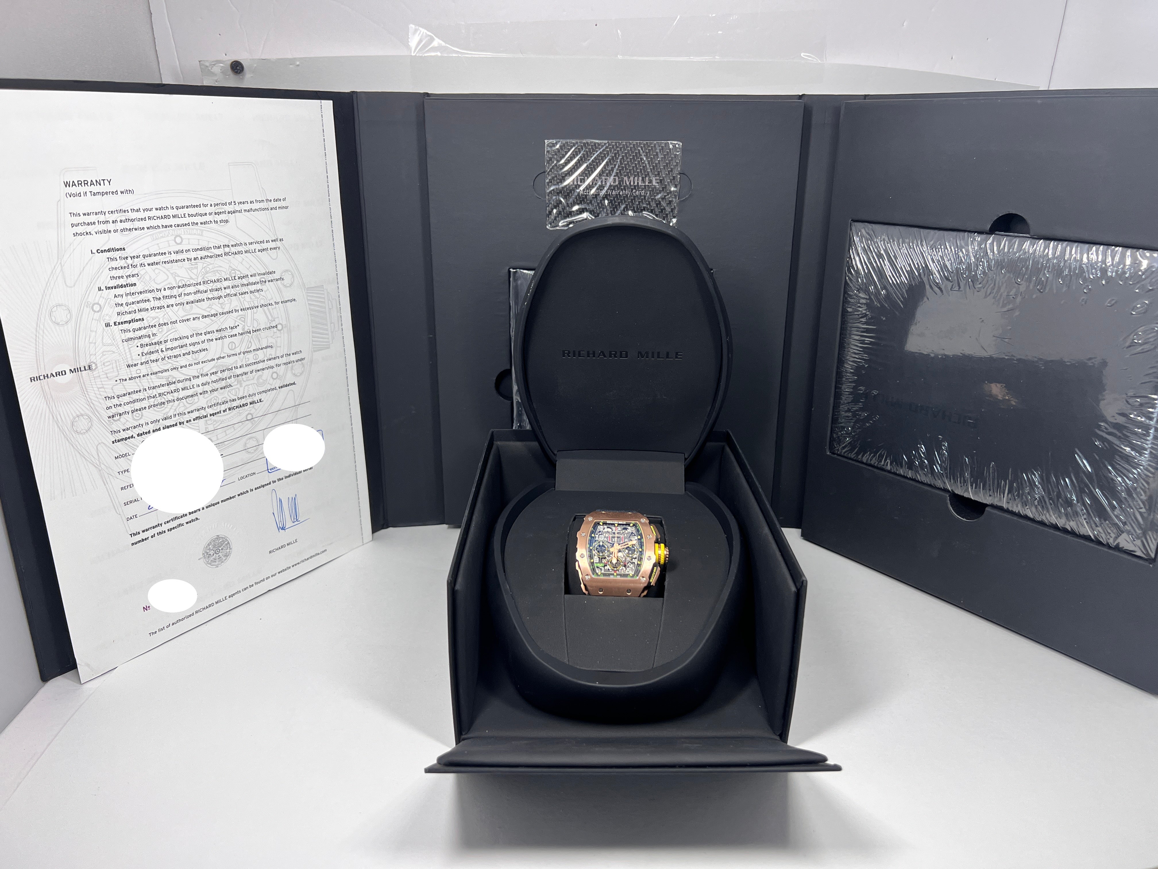 Richard Mille Chronograph 18K Rose Gold Men's Watch