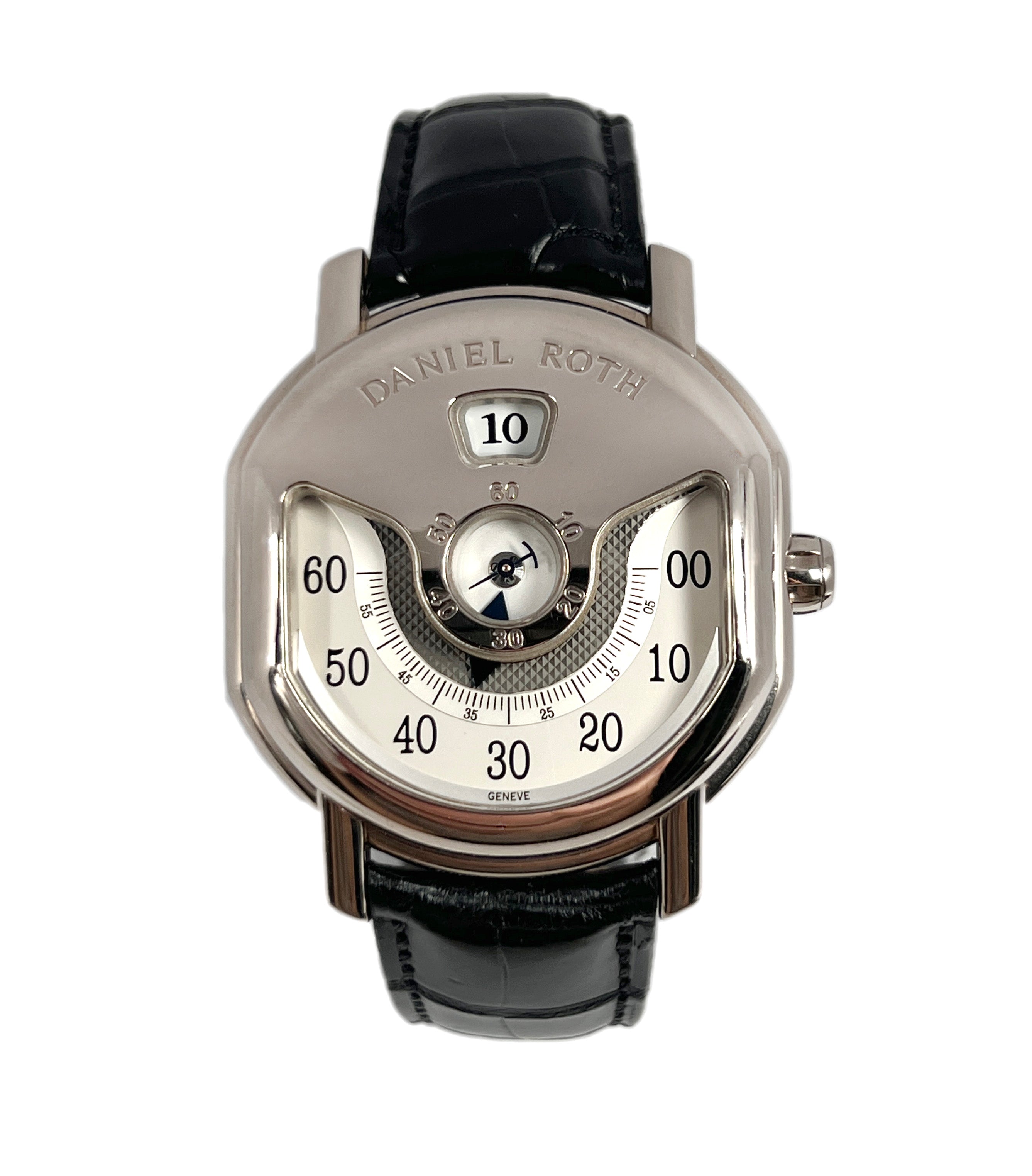 Daniel Roth Ellipsocurvex Papillon 18K White Gold Men`s Watch - Premium Luxury Product