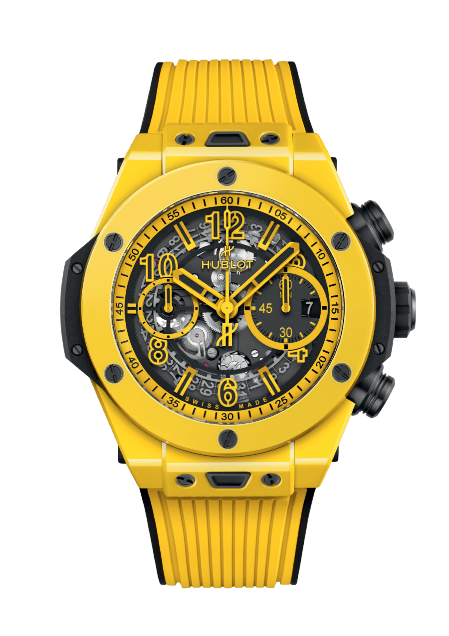Hublot Big Bang Unico Yellow Magic Chronograph Polished Yellow Ceramic Men's Watch - Premium Luxury Product