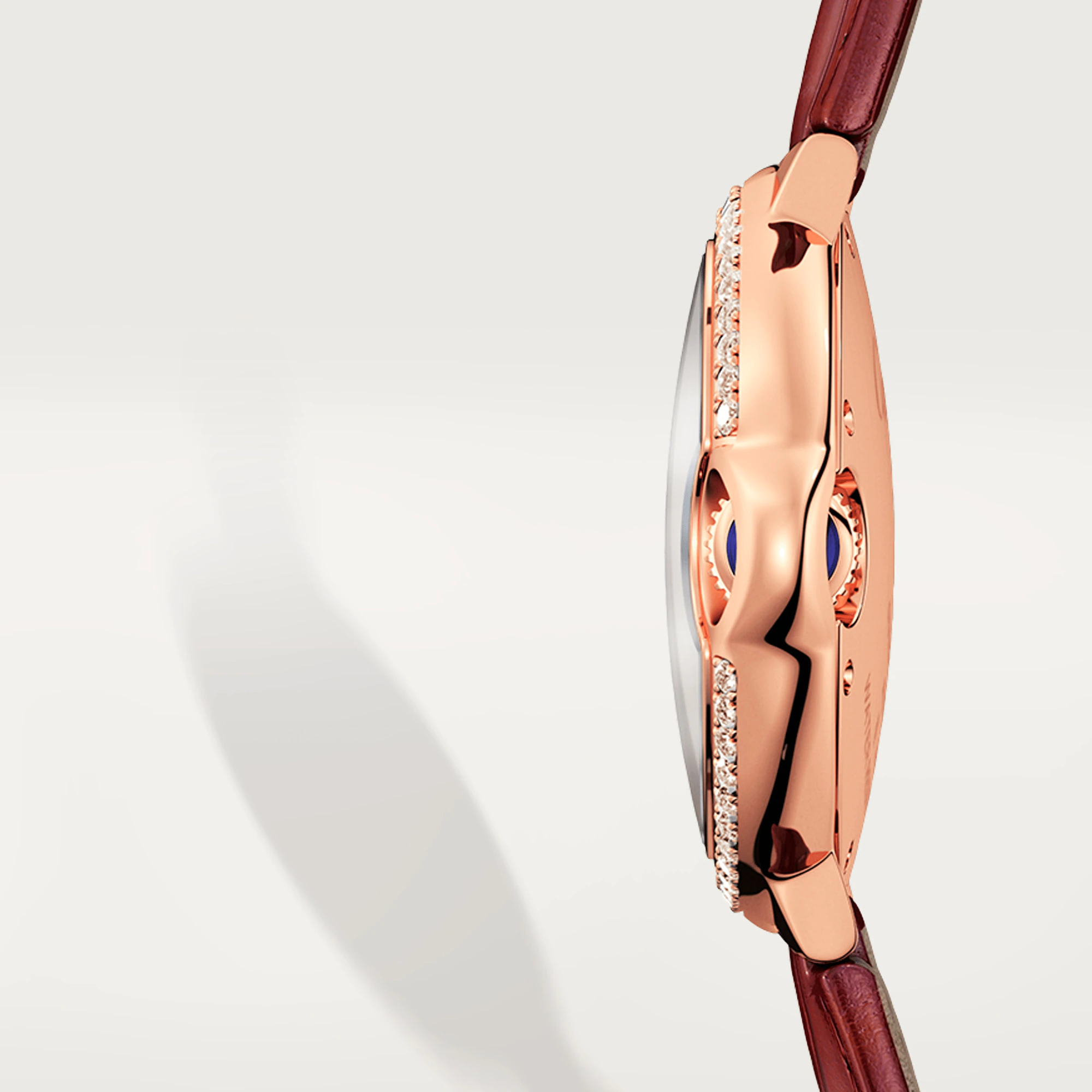 Cartier Ballon Bleu 40mm Rose Gold & Diamond Unisex Watch - Premium Luxury Product