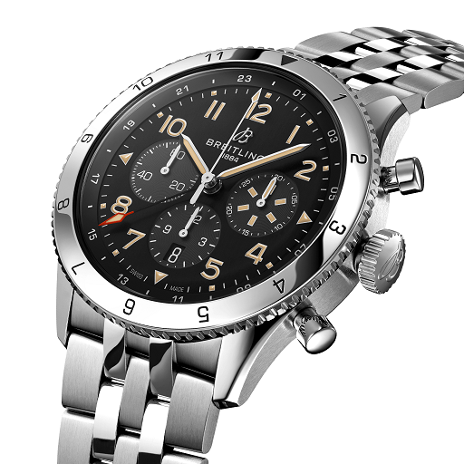 Breitling Super AVI Chrongraph GMT Stainless steel  Men's Watch - Premium Luxury Product