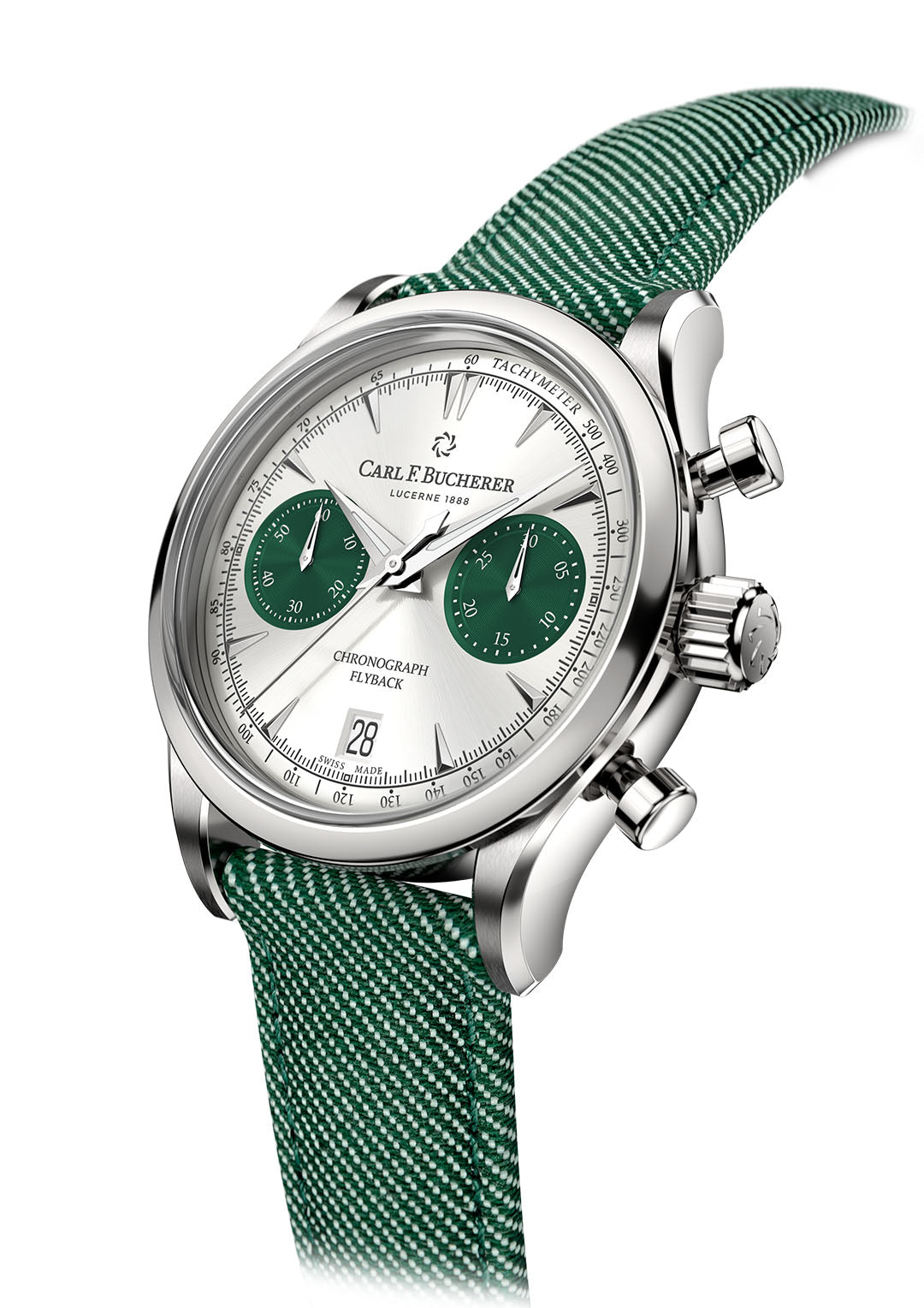 Carl F. Bucherer Manero Flyback Stainless steel Men's Watch - Premium Luxury Product