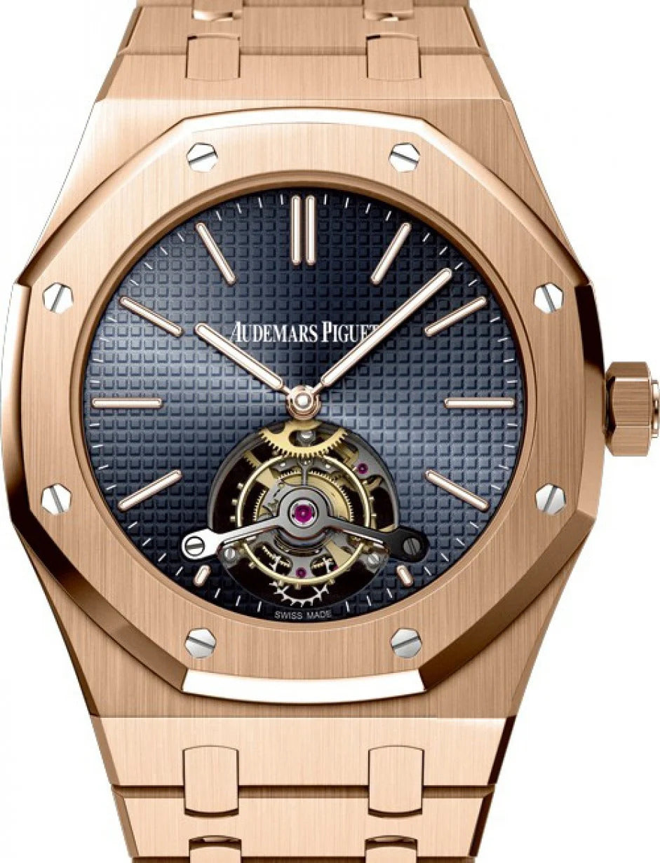 Audemars Piguet Royal Oak Extra Thin Tourbillon 18K Rose Gold Man's Watch - Premium Luxury Product