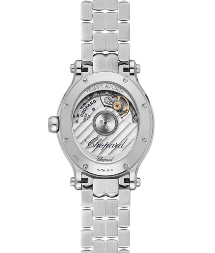 Chopard Happy Sport Oval Stainless Steel & Diamonds Ladies Watch - Premium Luxury Product