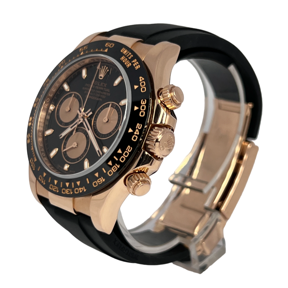 Rolex Cosmograph Daytona Chronograph 18K Rose Gold & Black Ceramic Men's Watch