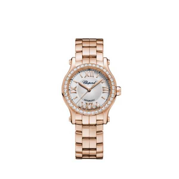 Chopard Happy Sport Ethical Rose Gold & Diamonds Ladies Watch - Premium Luxury Product