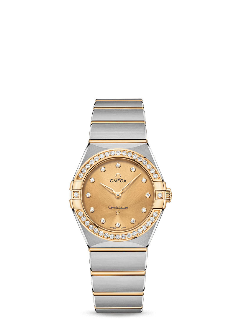 Omega Constellation Quartz Stainless steel & 18K Yellow Gold & Diamonds Lady’s Watch - Premium Luxury Product