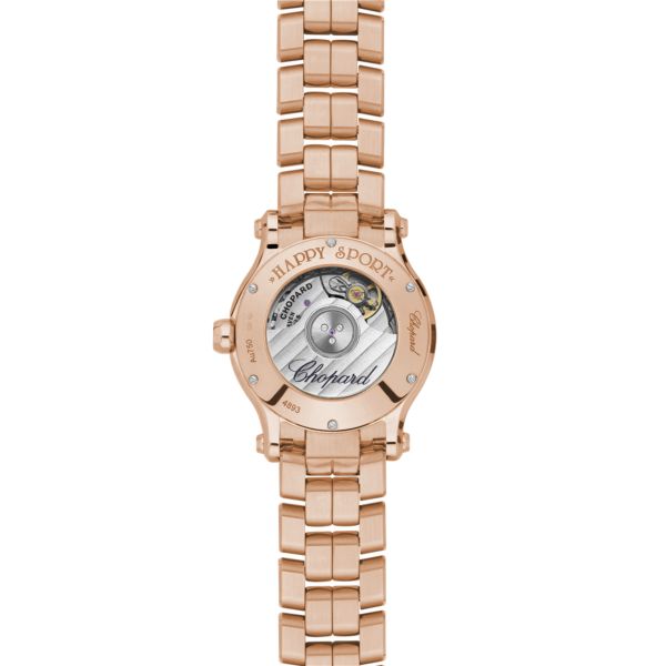 Chopard Happy Sport Ethical Rose Gold & Diamonds Ladies Watch - Premium Luxury Product
