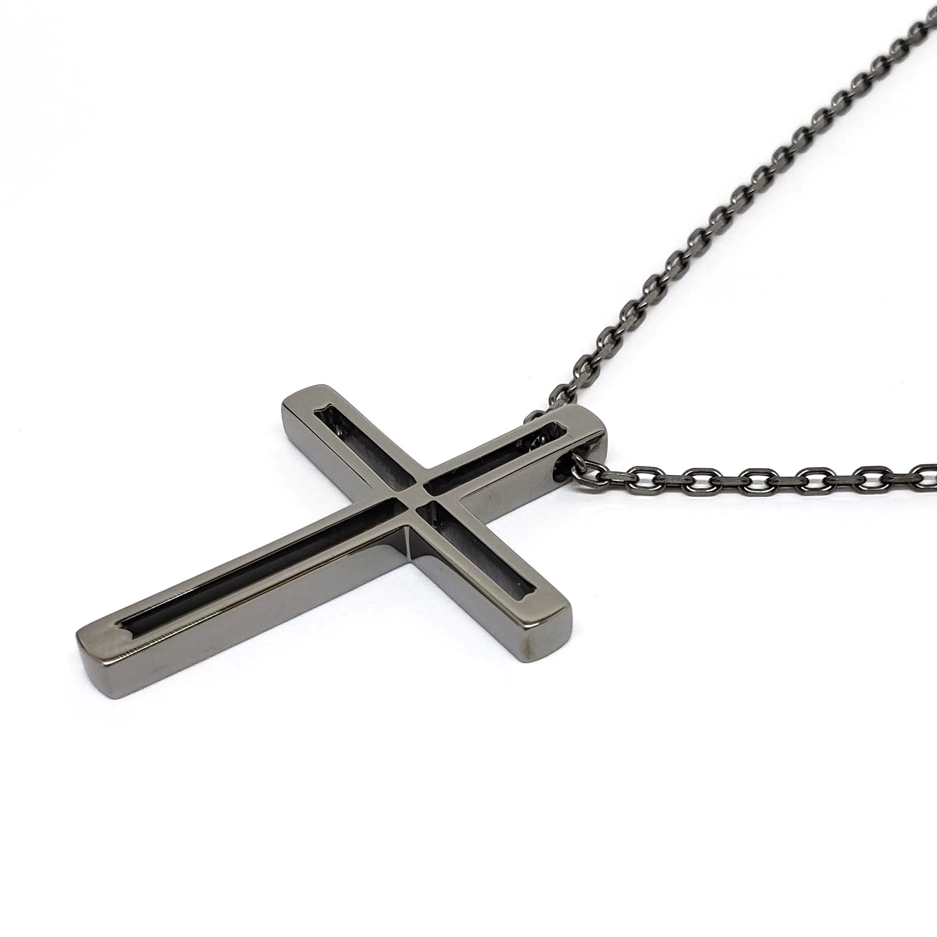 Damiani Black Cross Pendant With 18K Gold And Diamonds - Premium Luxury Product