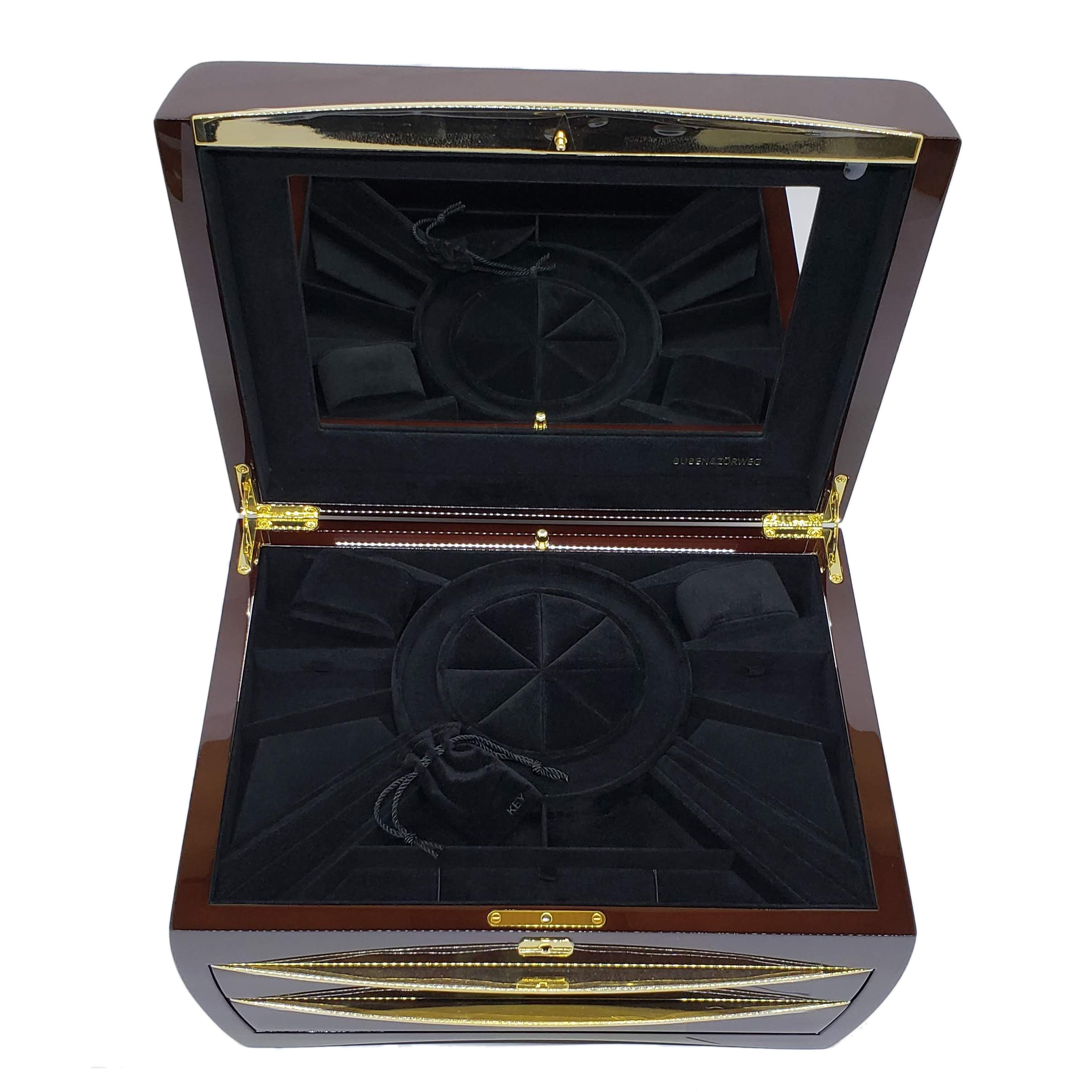 Buben & Zorweg Cosmopolitan Jewelry Collection Case in Cherry