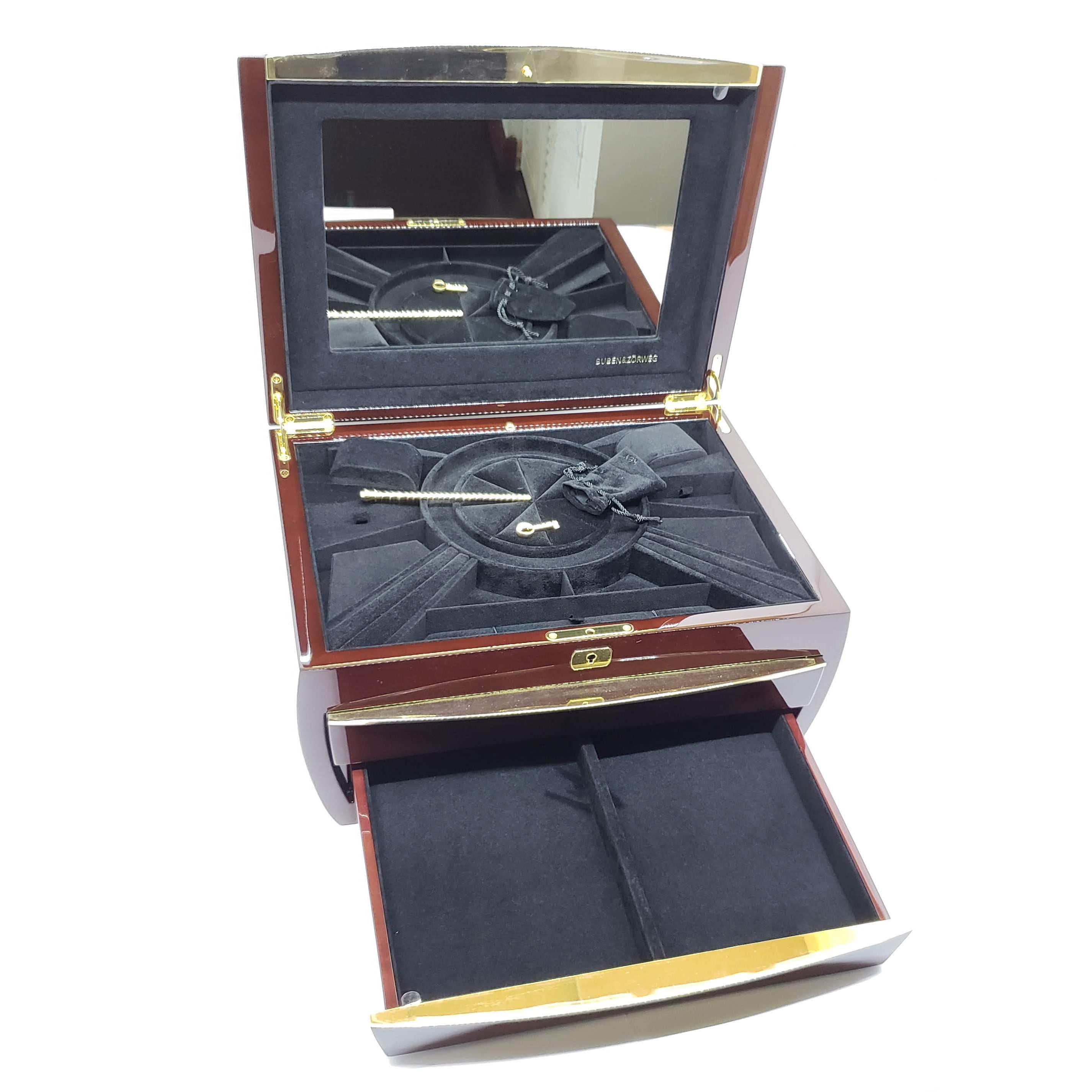 Buben & Zorweg Cosmopolitan Jewelry Collection Case in Cherry