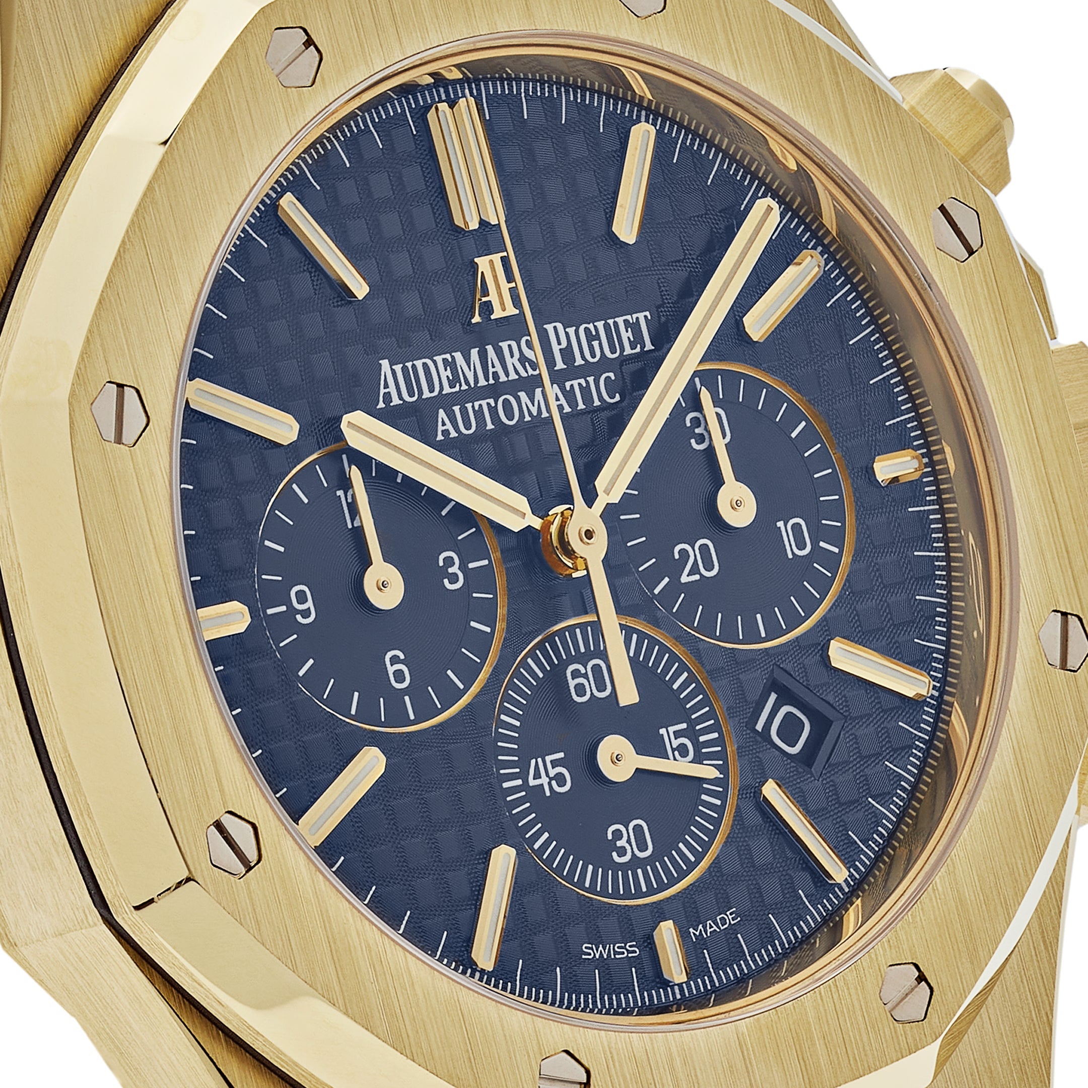 Audemars Piguet Royal Oak 26320BA.OO.1220BA.02 Chronograph Yellow Gold Blue Dial (2016) - Premium Luxury Product