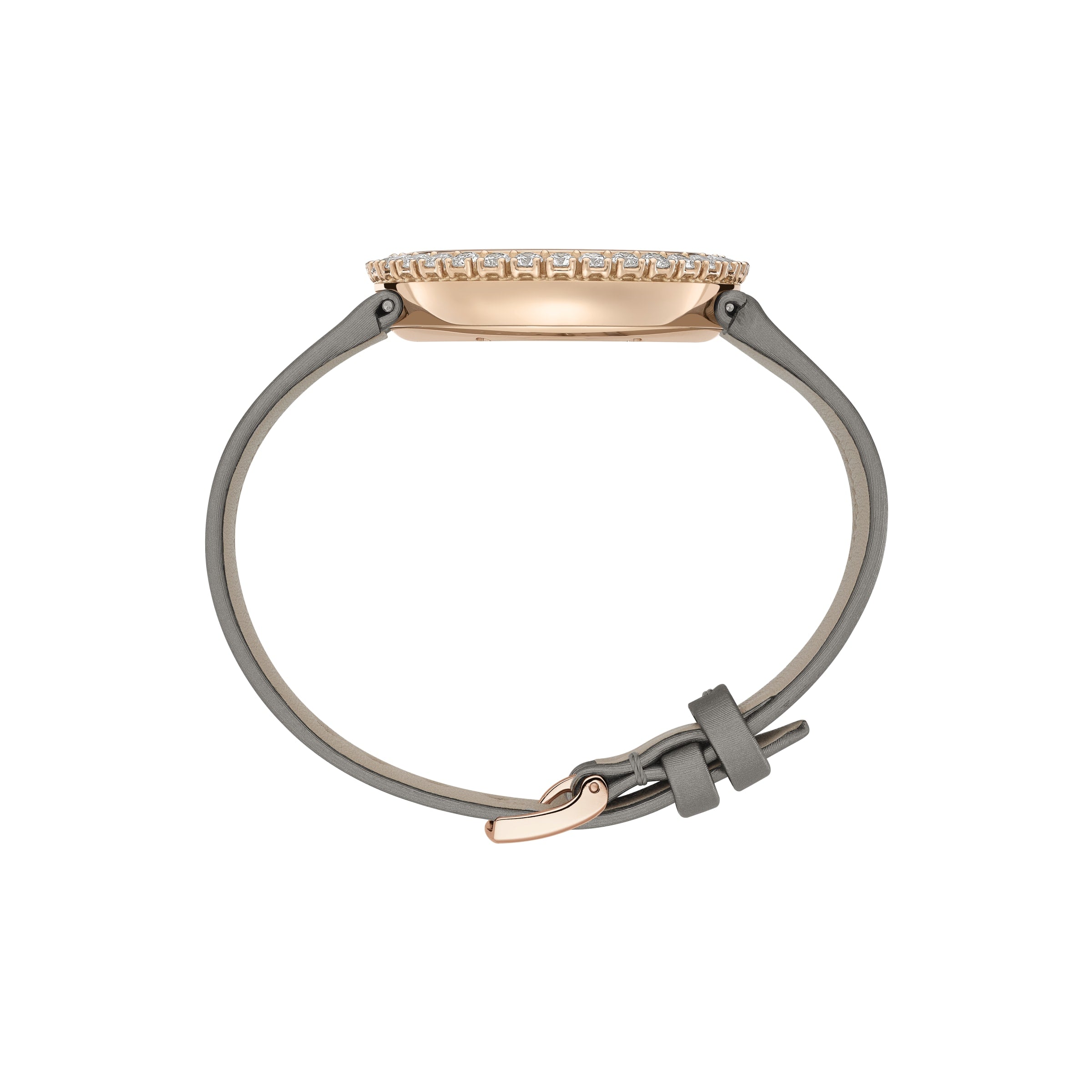 HAPPY DIAMONDS JOAILLERIE 38 MM, QUARTZ, ETHICAL ROSE GOLD, DIAMONDS 204035-5001