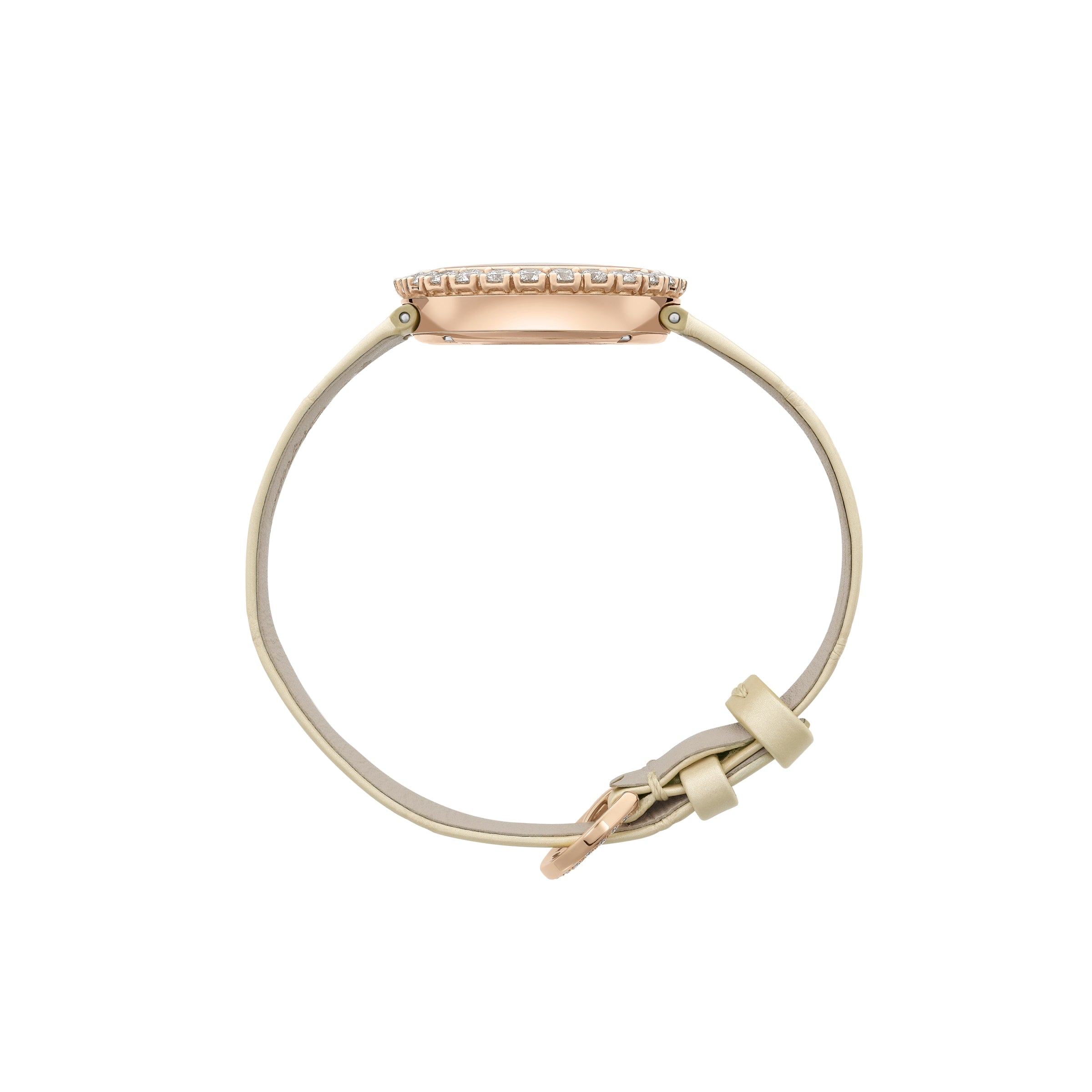 HAPPY DIAMONDS JOAILLERIE 29 MM, QUARTZ, ETHICAL ROSE GOLD, DIAMONDS 205369-5002