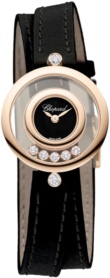 Chopard Happy Diamonds 18kt black Lady's Watch - Premium Luxury Product