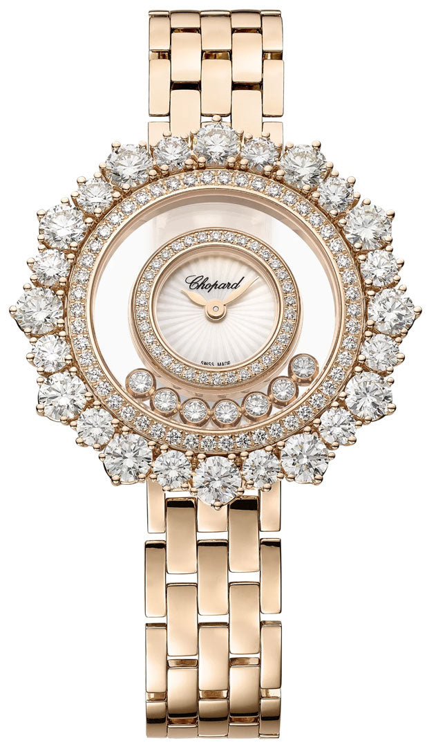 Chopard Happy Diamonds 18kt Rose Gold Lady's Watch - Premium Luxury Product