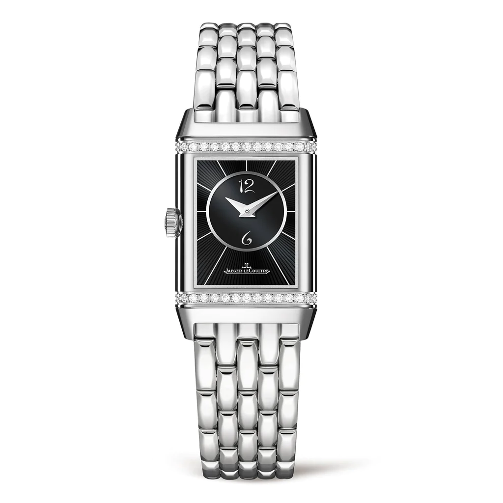 Jaeger-Lecoultre Reverso Classic Duetto Stainless steel & Diamonds Lady's Watch - Premium Luxury Product