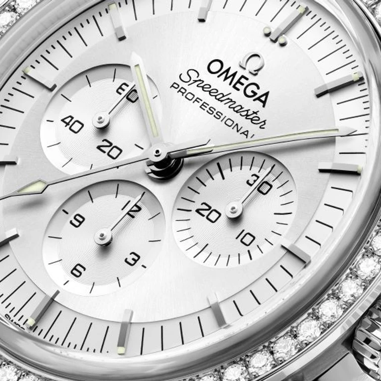 Omega Speedmaster Moonwatch Professional Chronograph 18K Canopus Gold™ & Diamonds Men's Watch - Premium Luxury Product