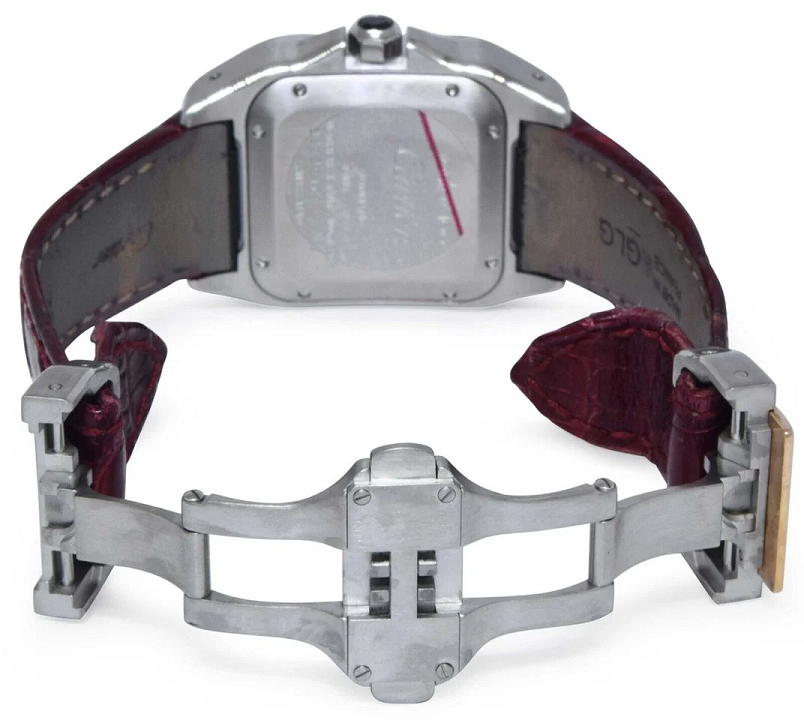 Cartier Santos Stainless Steel & 18K Yellow Gold Unisex Watch - Premium Luxury Product