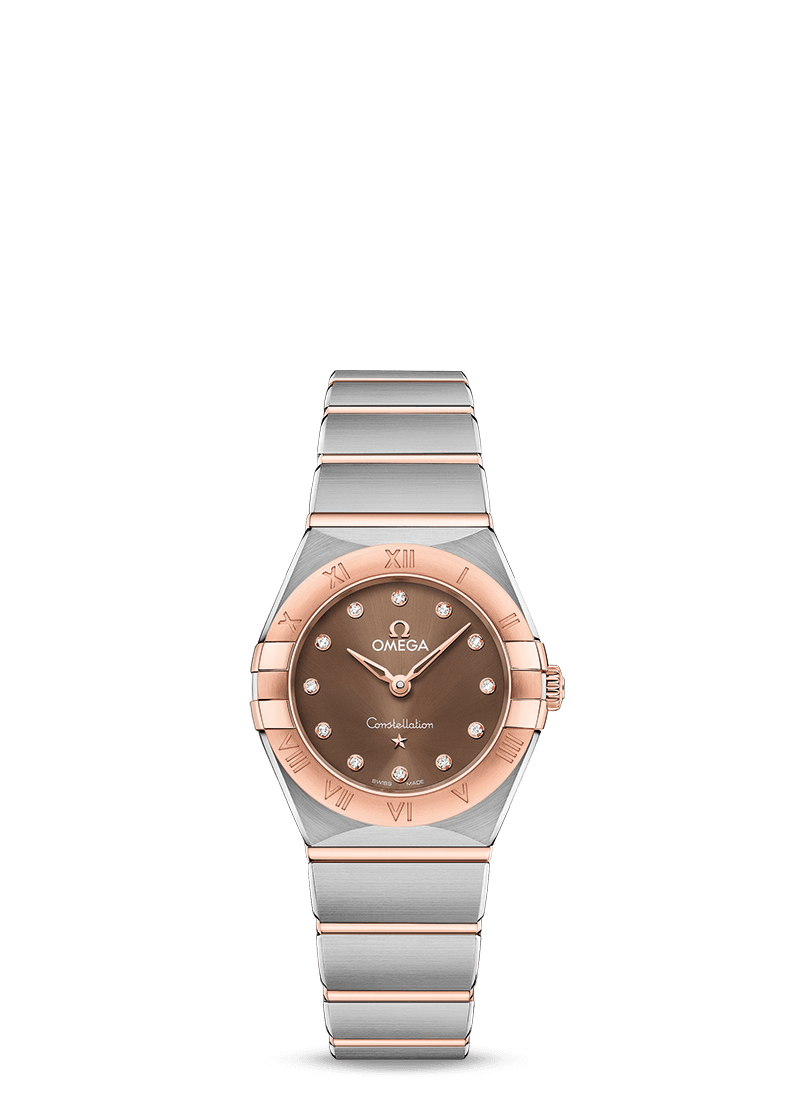 Omega Constellation Quartz Stainless steel & 18K Sedna™ Gold & Diamonds Lady’s Watch - Premium Luxury Product
