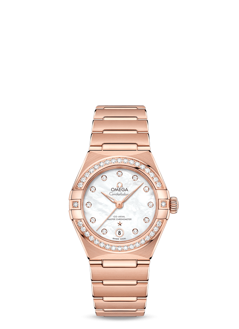 Omega Constellation Co-Axial Master Chronometer Sedna™ Gold & Diamond Lady’s Watch - Premium Luxury Product