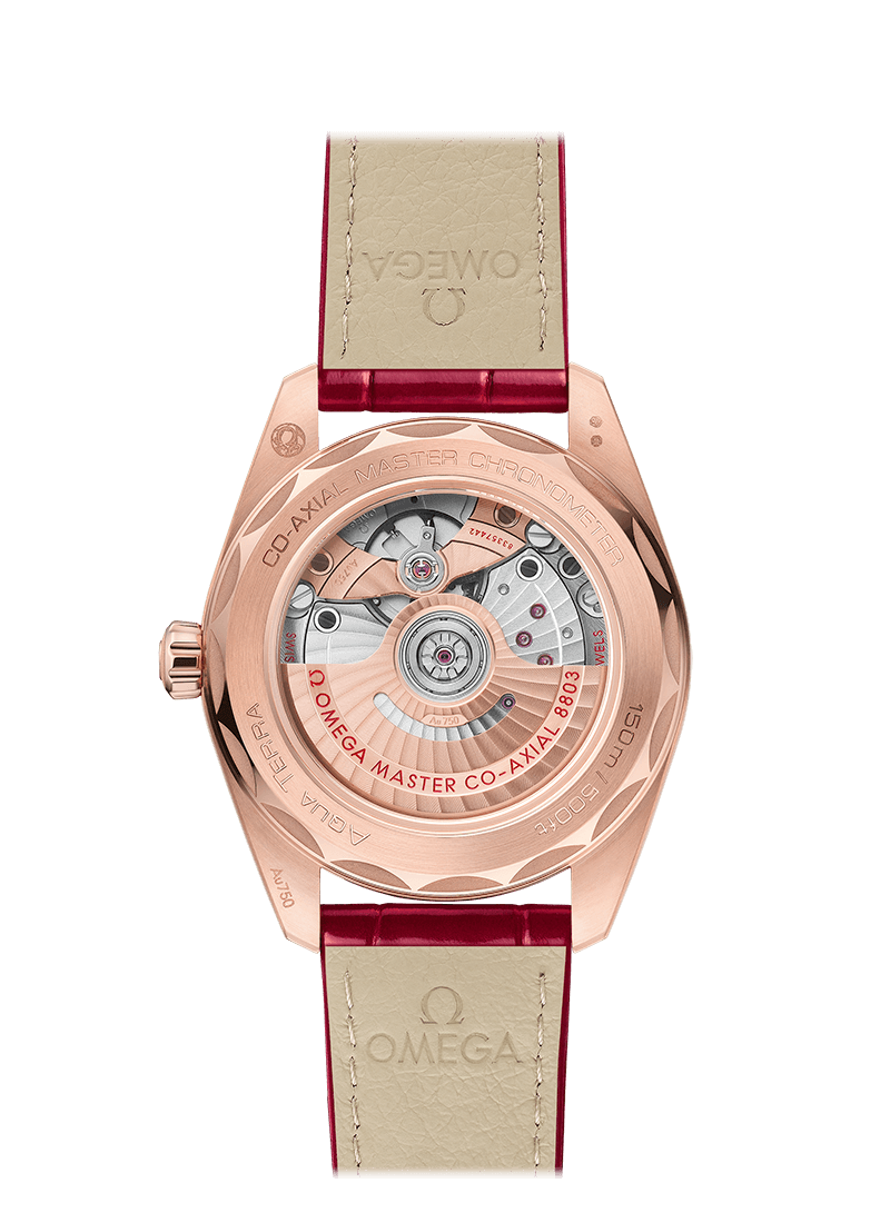 Omega Seamaster Aqua Terra Co-Axial Master Chronometer 18K Sedna™ Gold & Diamonds Lady's Watch - Premium Luxury Product