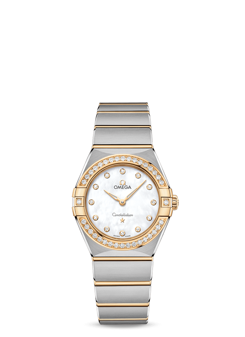 Omega Constellation Quartz Stainless steel & 18K Yellow Gold & Diamonds Lady’s Watch - Premium Luxury Product