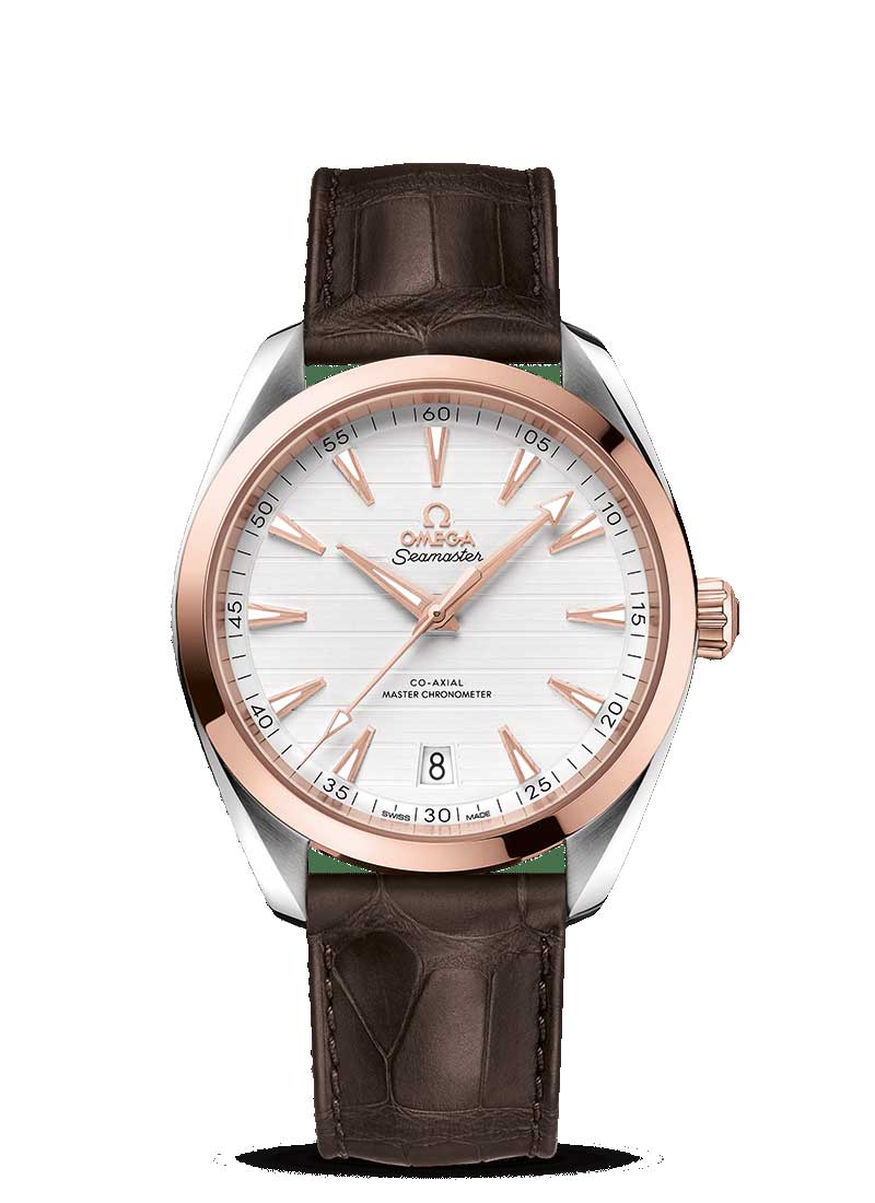 Omega Seamaster Aqua Terra Co-Axial Master 18K Sedna™ Gold &amp; Stainless Steel Men’s Watch - Premium Luxury Product